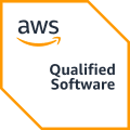 AWS Partner badge - qualified software dark
